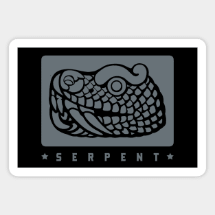 Aztec Serpent. Design for ancient art lovers Magnet